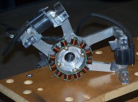 Jabiru 3300 stator, coils and mount