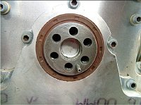 Timing gear cleaned