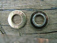 Two types of hardened washer